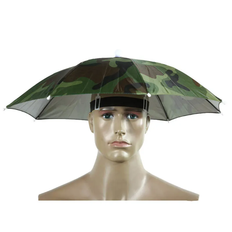 VILEAD-Portable-Head-Umbrella-Hat-Sun-Shade-Rainbow-Rain-Umbrella-Hat-for-Camping-Fishing-Hiking-Outdoor
