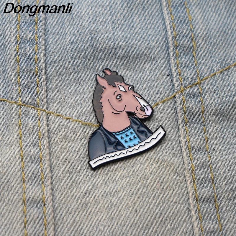 DMLSKY BoJack Horseman pins Funny Cartoon Enamel Pins backpack badge men lapel pins tie pins jewelry gift brooch M2140 
DMLSKY BoJack Horseman pins Funny Cartoon Enamel Pins backpack badge men lapel pins tie pins jewelry gift brooch M2140