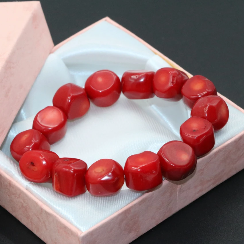 Top quality natural red coral irregular beads 9-13mm elegant bracelets for women free shipping diy jewelry 7.5inch B2705
Top quality natural red coral irregular beads 9-13mm elegant bracelets for women free shipping diy jewelry 7.5inch B2705