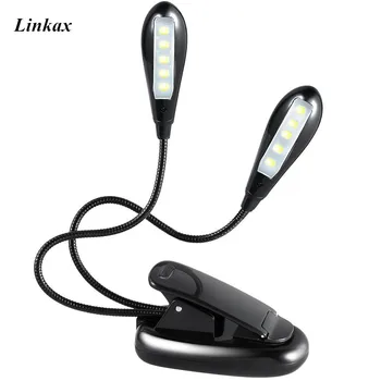 Flexible Dual Arms 10 LED Lights Flashlight Clip-on Light LED Lamp Operated By 3xAAA or USB Cable
Flexible Dual Arms 10 LED Lights Flashlight Clip-on Light LED Lamp Operated By 3xAAA or USB Cable