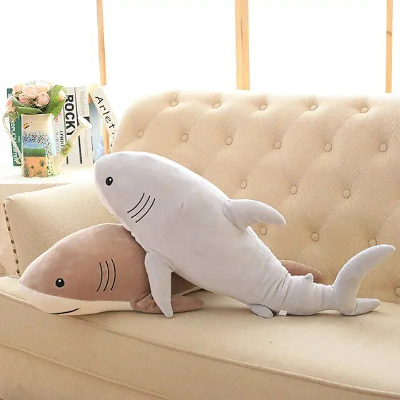 Plush Ocean Cartoon Shark Toys Soft Cute Pillow Su...