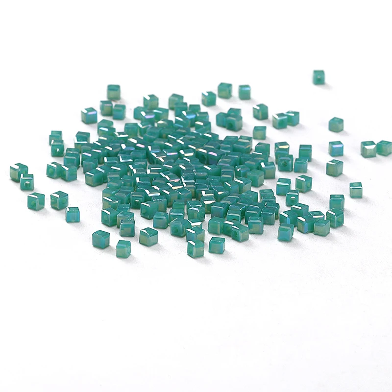 Dark Moss Green AB 100pc 2mm Square-shape Crystal Beads Austria Charm Glass Beads Loose Spacer Beads For Jewelry Making C-1
Dark Moss Green AB 100pc 2mm Square-shape Crystal Beads Austria Charm Glass Beads Loose Spacer Beads For Jewelry Making C-1
