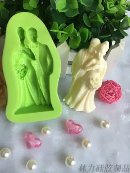 Bride groom wedding dress silicone fandont mold Silica gel moulds Chocolate molds candy mould silicone molds
Bride groom wedding dress silicone fandont mold Silica gel moulds Chocolate molds candy mould silicone molds