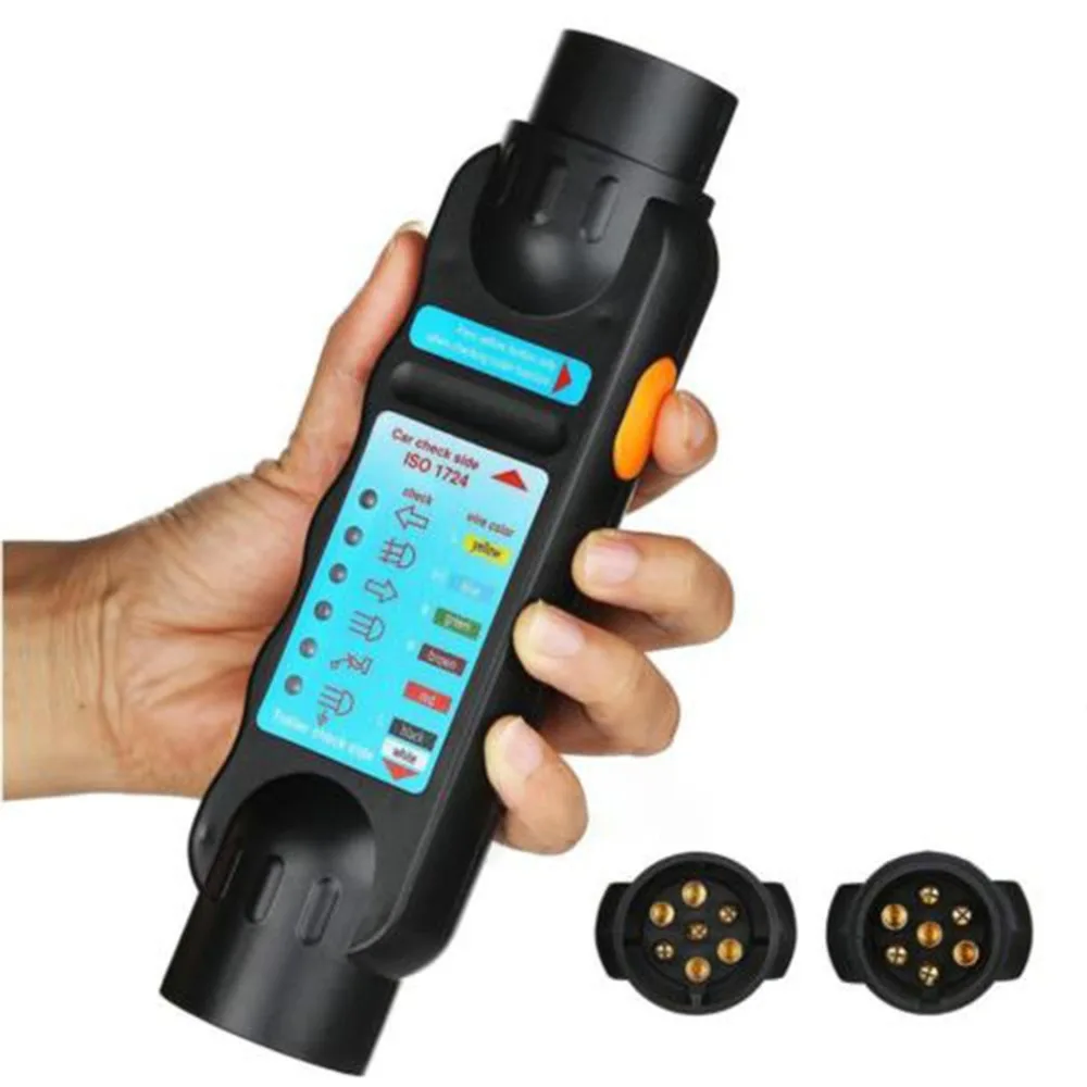 Trailer light Wiring Circuit Tester for 7 Pin Cable Socket Car Boat Caravan Tester Wire Coil Circuit Diagnostic AutosTest Tool
Trailer light Wiring Circuit Tester for 7 Pin Cable Socket Car Boat Caravan Tester Wire Coil Circuit Diagnostic AutosTest Tool