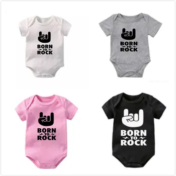 Born To Rock Newborn Baby Cotton Short Sleeve Romper Baby Costumes Cut Baby Boy Girl Clothes Funny Infant Jumpsuit Babe Clothing
Born To Rock Newborn Baby Cotton Short Sleeve Romper Baby Costumes Cut Baby Boy Girl Clothes Funny Infant Jumpsuit Babe Clothing