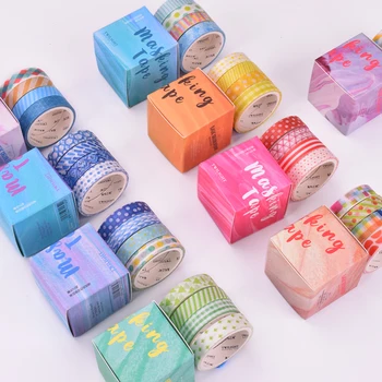 4 Pcs/Box Simple Color Square Grid Washi Tape Masking Tape Decorative Diary Scrapbooking Planner Stickers Kawaii Stationery
4 Pcs/Box Simple Color Square Grid Washi Tape Masking Tape Decorative Diary Scrapbooking Planner Stickers Kawaii Stationery