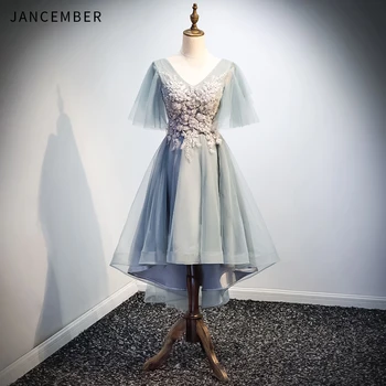 JANCEMBER 2019 New Light Luxury Prom Dresses V Neck Tulle Cap Sleeve Backless Lace Up Back Applique Pearl Pattern vestidos gala
JANCEMBER 2019 New Light Luxury Prom Dresses V Neck Tulle Cap Sleeve Backless Lace Up Back Applique Pearl Pattern vestidos gala
