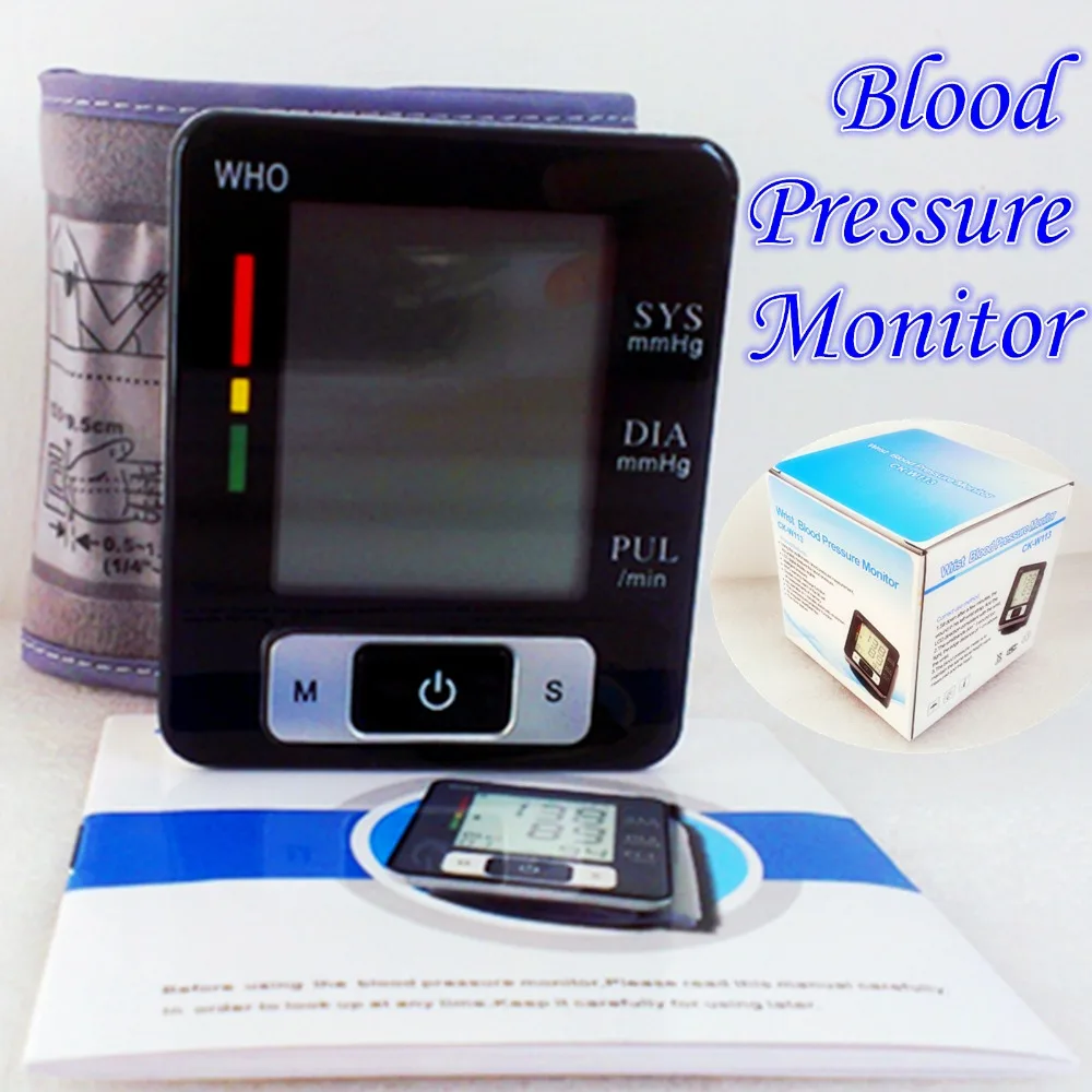 TOPCNMED Accurate Digital Wrist fully Automatic Blood Pressure monitor Pulse monitor LCD display Sphygmomanometer
TOPCNMED Accurate Digital Wrist fully Automatic Blood Pressure monitor Pulse monitor LCD display Sphygmomanometer