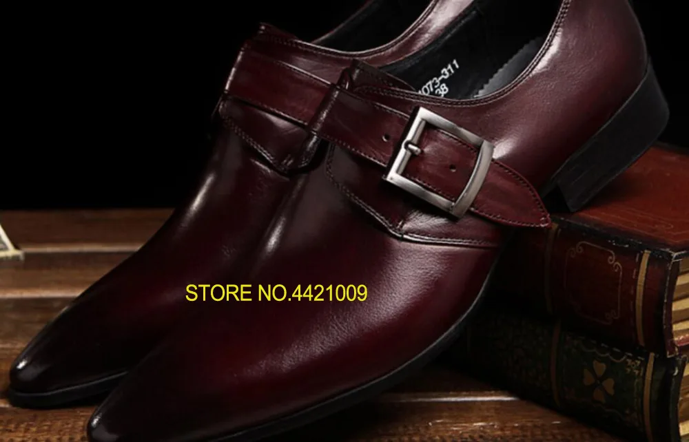 Mens Real Leather Fashion Spring Autumn Buckles Black Wine Red Dress Wedding Oxfords Italy Derby Oxfords Shoes Sapatos
Mens Real Leather Fashion Spring Autumn Buckles Black Wine Red Dress Wedding Oxfords Italy Derby Oxfords Shoes Sapatos