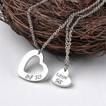 2Pcs /Set Family Member Jewelry Matching Necklaces Set Heart Big Sis Little Sis Baby Sister For Women Gifts
2Pcs /Set Family Member Jewelry Matching Necklaces Set Heart Big Sis Little Sis Baby Sister For Women Gifts