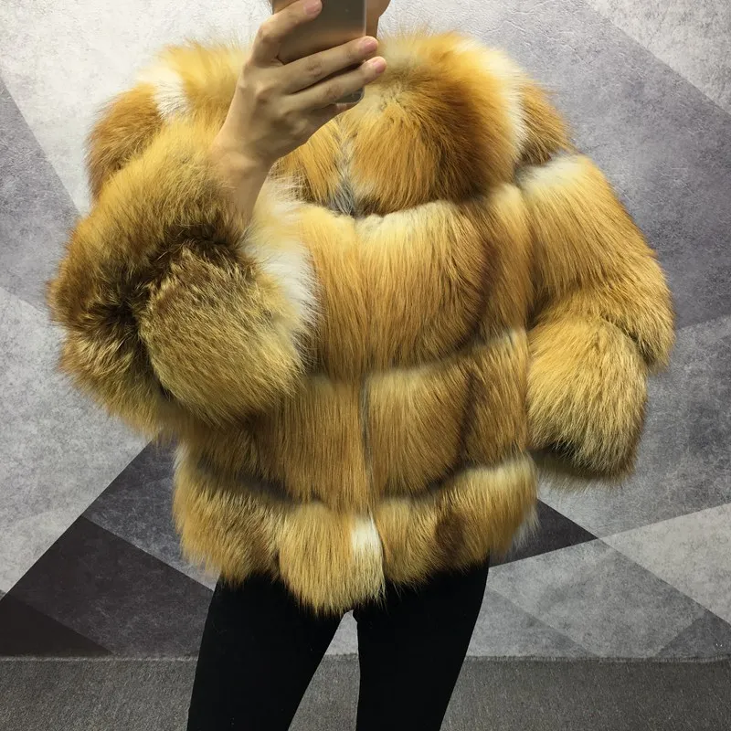 2018 new women luxury real red fur jacket Winter natural fur Short Coat Fashion Thick Female Elegant Outwear Warm Natural color 
2018 new women luxury real red fur jacket Winter natural fur Short Coat Fashion Thick Female Elegant Outwear Warm Natural color