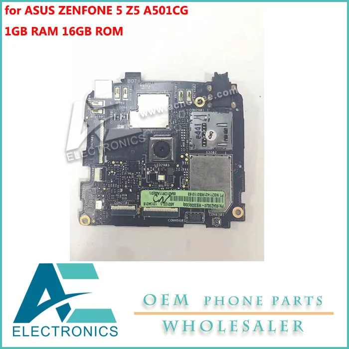 

Motherboard for ASUS ZenFone 5 Z5 A501CG Mainboard 16GB Rom 1GB RAM Logic Board Circuits Accessory Bundles