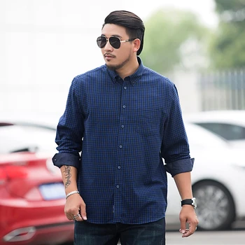 big size 8XL 7XL 6XL Casual Men Shirts plaid Slim Fit Male Social Shirts Brand Long Sleeve Business Shirt Men Clothes Spring
big size 8XL 7XL 6XL Casual Men Shirts plaid Slim Fit Male Social Shirts Brand Long Sleeve Business Shirt Men Clothes Spring