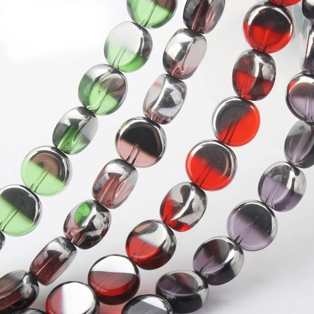 OlingAr 12MM 16pcs/lot flat Half round plating Silver color/Gold mixing Glass Loose Beads DIY earring/necklace/Jewelry Making
OlingAr 12MM 16pcs/lot flat Half round plating Silver color/Gold mixing Glass Loose Beads DIY earring/necklace/Jewelry Making