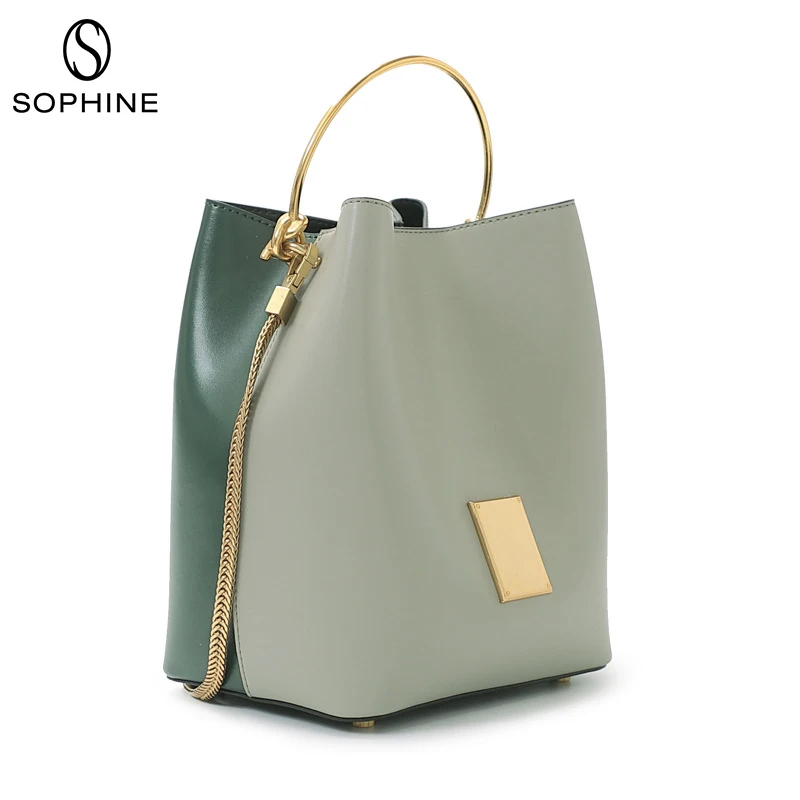 2019 Sophine Fashion brand style women bag handbag lady Bucket genuine leather Shoulder Bags Top handle Metal handle
2019 Sophine Fashion brand style women bag handbag lady Bucket genuine leather Shoulder Bags Top handle Metal handle