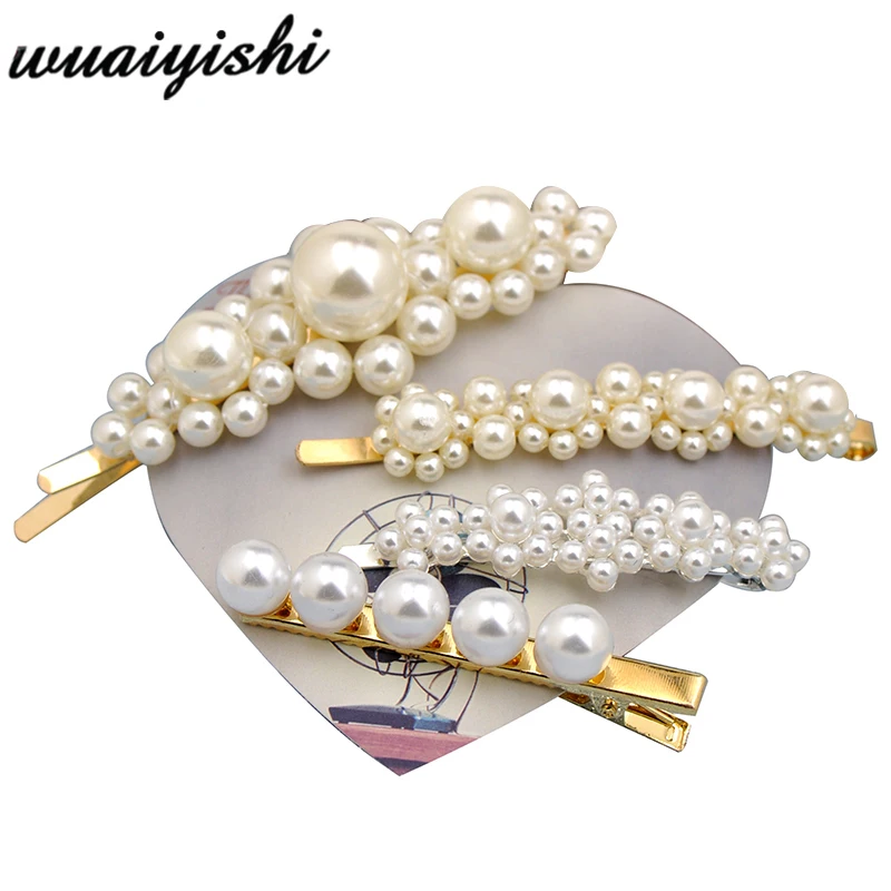 Fashion pearl hairpin lady elegant Korean design Snap hairpin hair styling accessories
Fashion pearl hairpin lady elegant Korean design Snap hairpin hair styling accessories
