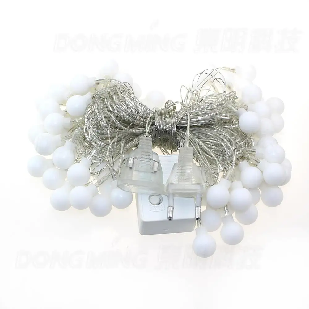 10m Novelty Outdoor lighting 2cm big size LED Ball string Christmas Lights with end plug wedding garden pendant garland 220V
10m Novelty Outdoor lighting 2cm big size LED Ball string Christmas Lights with end plug wedding garden pendant garland 220V