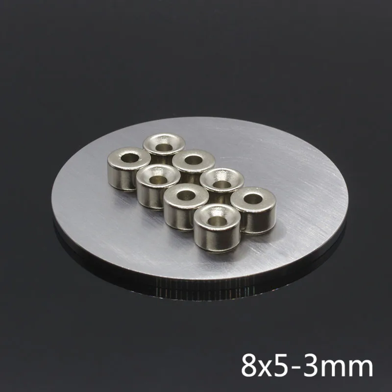 10Pcs 8 x 5mm NdFeB Countersunk Neodymium Magnet Ring Hole 3mm Super Strong Powerful Magnetic Magnets Small Round Permanent Disc
10Pcs 8 x 5mm NdFeB Countersunk Neodymium Magnet Ring Hole 3mm Super Strong Powerful Magnetic Magnets Small Round Permanent Disc