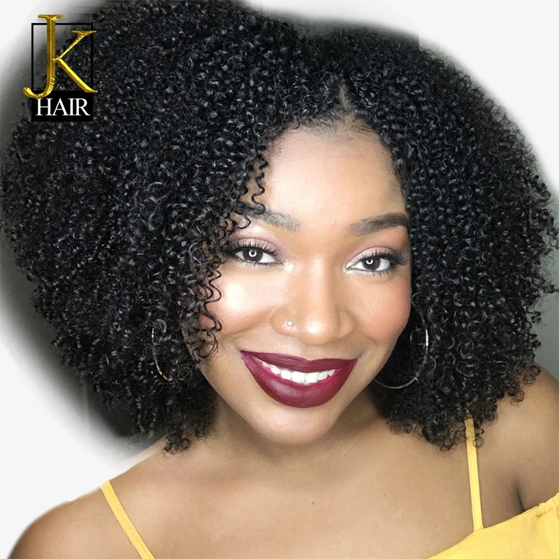 250% Density Kinky Curly Lace Front Human Hair Wigs For Women Black Remy Brazilian 13x4 Short Lace Wig Middle Part JK ELegant
250% Density Kinky Curly Lace Front Human Hair Wigs For Women Black Remy Brazilian 13x4 Short Lace Wig Middle Part JK ELegant