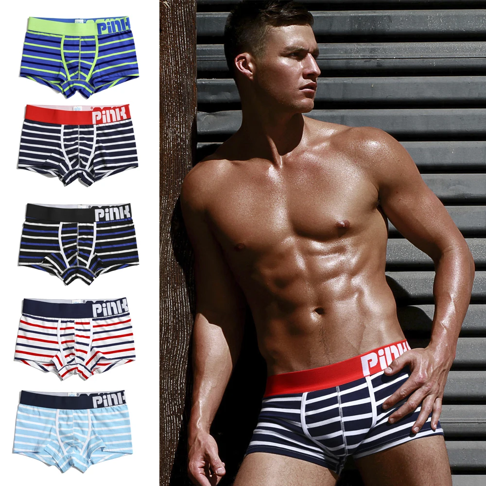 5pcs/Lot Pink Hero Fashion Underwear Men Boxer High-quality Cotton Male Panties Striped Underpants Comfortable 1281
5pcs/Lot Pink Hero Fashion Underwear Men Boxer High-quality Cotton Male Panties Striped Underpants Comfortable 1281