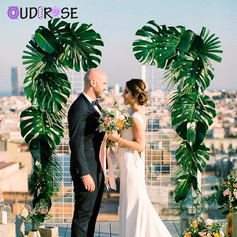 OUDIROSE Artificial Palm Leaf Simulation Plant Turtle Leaf Rose Bouquet Hawaii Jungle Beach Theme Party Wedding Party Decoration
OUDIROSE Artificial Palm Leaf Simulation Plant Turtle Leaf Rose Bouquet Hawaii Jungle Beach Theme Party Wedding Party Decoration
