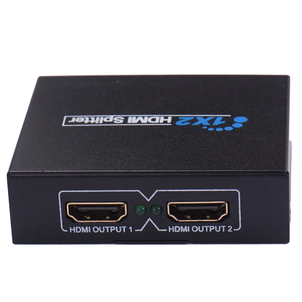 High Definition 1/2 HDMI video splitter ViewHD 1x2 HDMI Splitter v1.3b One Input to Two Output for EU US UK Plug
High Definition 1/2 HDMI video splitter ViewHD 1x2 HDMI Splitter v1.3b One Input to Two Output for EU US UK Plug