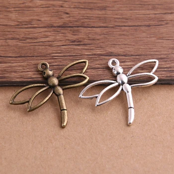 16pcs/lot Fashion Two Color Charms Pendants Findings 27*33mm Jewelry Dragonfly Charms
16pcs/lot Fashion Two Color Charms Pendants Findings 27*33mm Jewelry Dragonfly Charms