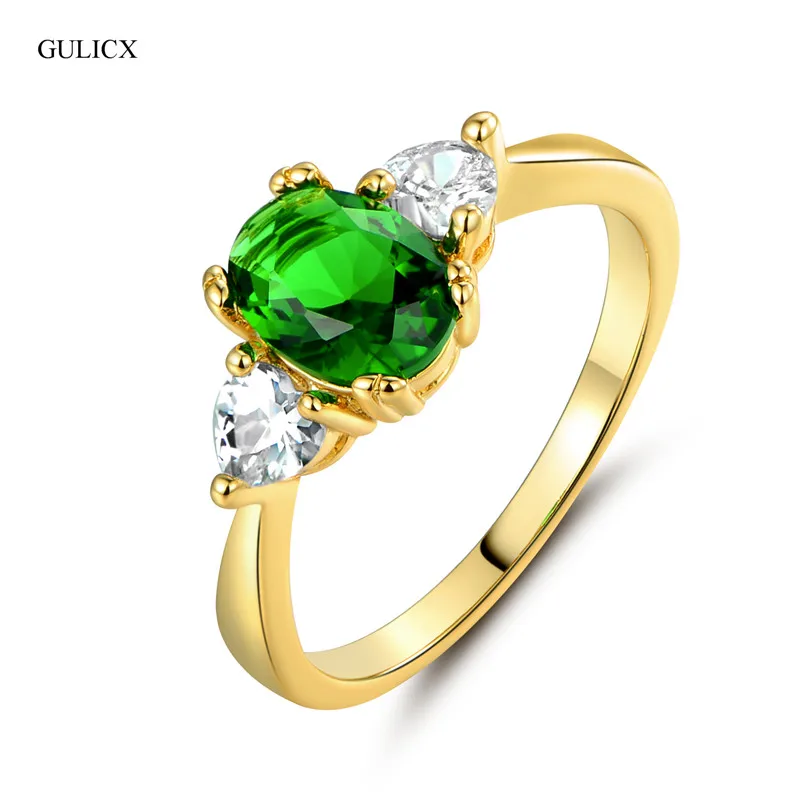 GULICX 2017 Fashion Brand Promise Ring for Women Yellow Gold-color Ring Green Crystal Zirconia CZ Ring Jewelry R221
GULICX 2017 Fashion Brand Promise Ring for Women Yellow Gold-color Ring Green Crystal Zirconia CZ Ring Jewelry R221