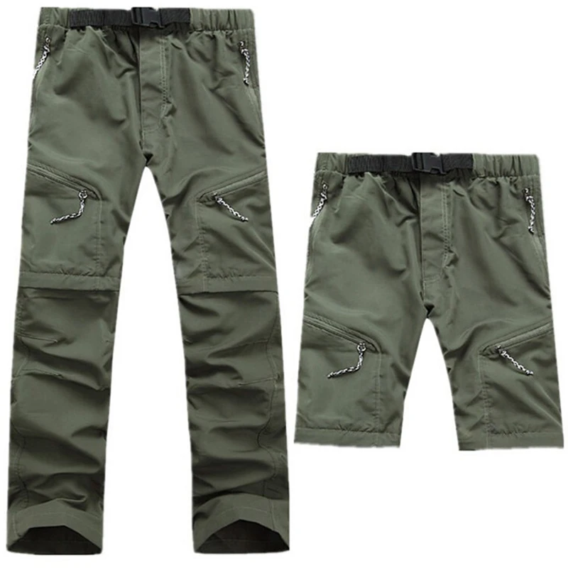 Detachable Pants Men Quick Dry Breathable Waterproof Trousers Mens Casual Outdoor Sports Military Cargo Pants Can Become Short
Detachable Pants Men Quick Dry Breathable Waterproof Trousers Mens Casual Outdoor Sports Military Cargo Pants Can Become Short