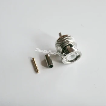 1Pcs BNC Male Plug Crimp Straight RF Connector for Coaxial Cable RG316 RG174 LMR100
1Pcs BNC Male Plug Crimp Straight RF Connector for Coaxial Cable RG316 RG174 LMR100