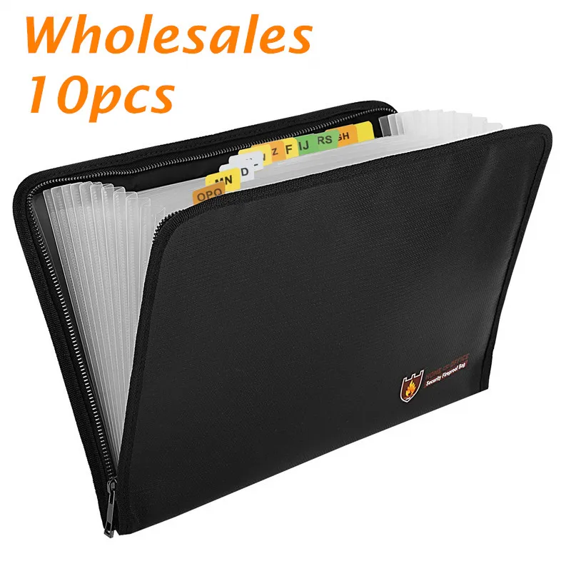 10pcs Portable Expanding Fireproof File Folder Document Organizer Waterproof Document Bag for Check,Bill with 12 Pockets 36x25cm
10pcs Portable Expanding Fireproof File Folder Document Organizer Waterproof Document Bag for Check,Bill with 12 Pockets 36x25cm