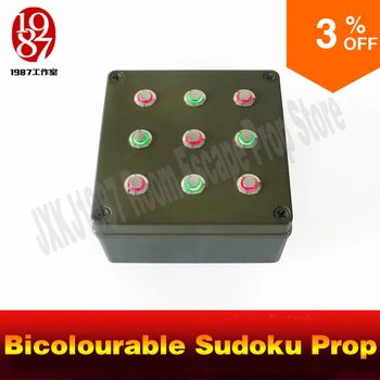 JXKJ1987 Room escape props Bicolourable Sudoku Prop press the nine buttons into right color to unlock for adventurer game
JXKJ1987 Room escape props Bicolourable Sudoku Prop press the nine buttons into right color to unlock for adventurer game