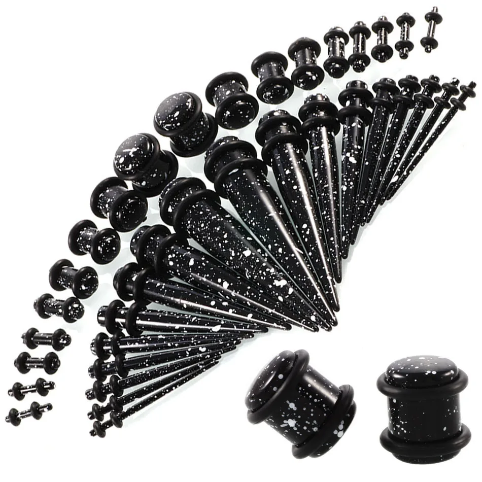36 Pcs UV Acrylic Ear Gauge Taper and Plug Ear Stretching Kits Flesh Tunnel Expansion with O-Ring Body Piercing Jewelry Earring
36 Pcs UV Acrylic Ear Gauge Taper and Plug Ear Stretching Kits Flesh Tunnel Expansion with O-Ring Body Piercing Jewelry Earring