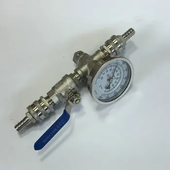 Stainless homebrew beer line Assembly, Kegging dial thermometer Quick Disconnects 1/2"Barb Fittings
Stainless homebrew beer line Assembly, Kegging dial thermometer Quick Disconnects 1/2"Barb Fittings