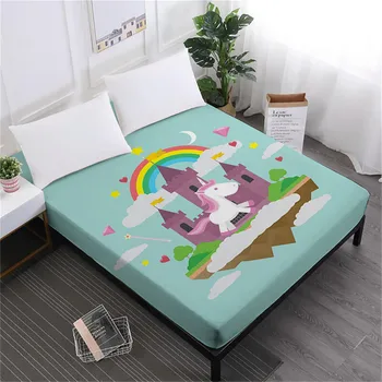 Cute Unicorn Bed Sheets Colorful Cartoon Fitted Sheet Elastic Band Mattress Cover Soft Bedclothes Home Decor D35
Cute Unicorn Bed Sheets Colorful Cartoon Fitted Sheet Elastic Band Mattress Cover Soft Bedclothes Home Decor D35