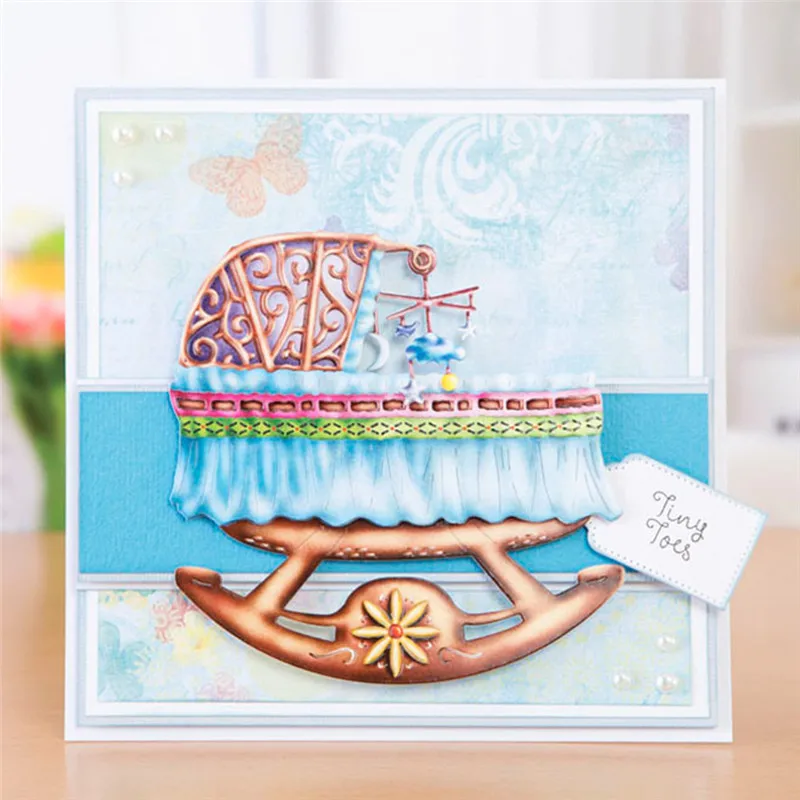Naifumodo Baby Cradle Metal Cutting Dies Decor Frame Craft Die Cut Scrapbooking Card Making Album Embossing for New 2019 Arrival
Naifumodo Baby Cradle Metal Cutting Dies Decor Frame Craft Die Cut Scrapbooking Card Making Album Embossing for New 2019 Arrival
