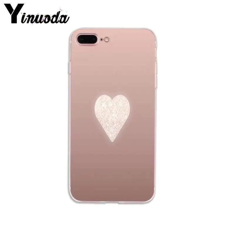 Love Heart Pineapple Gold Rose Stripes