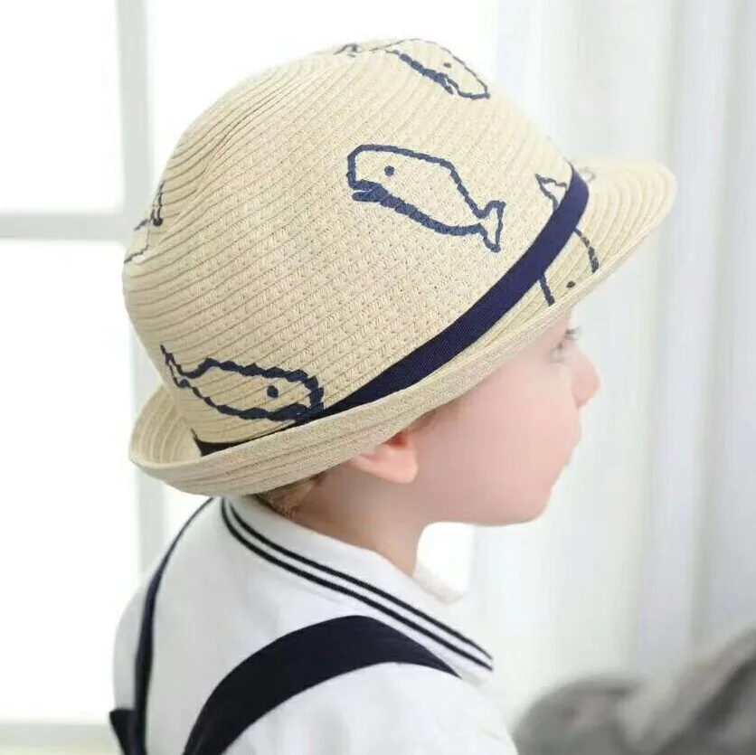 Panama Boy Hat Children 2-9T Straw Hats Print Whale Baby Caps Kids Summer Sun Visor Boys Light Yellow Top Hats
Panama Boy Hat Children 2-9T Straw Hats Print Whale Baby Caps Kids Summer Sun Visor Boys Light Yellow Top Hats