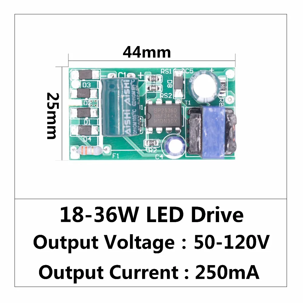 LED Driver 18W-36W Power Supply Constant Current 270-300mA Automatic Voltage Control Lighting Transformers For LED Lights DIY
LED Driver 18W-36W Power Supply Constant Current 270-300mA Automatic Voltage Control Lighting Transformers For LED Lights DIY