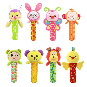Baby Soothing Rattle Animal BB stick Hand Bell Rattle Plush Toys Funny Educational Toys For Kids Baby Boy Girl
Baby Soothing Rattle Animal BB stick Hand Bell Rattle Plush Toys Funny Educational Toys For Kids Baby Boy Girl