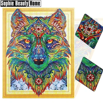 Special Shape Diamond Embroidery Wolf Diamond Painting Animal Mosaic Pattern Picture Rhinestones Needle Arts 40x50cm LP005
Special Shape Diamond Embroidery Wolf Diamond Painting Animal Mosaic Pattern Picture Rhinestones Needle Arts 40x50cm LP005