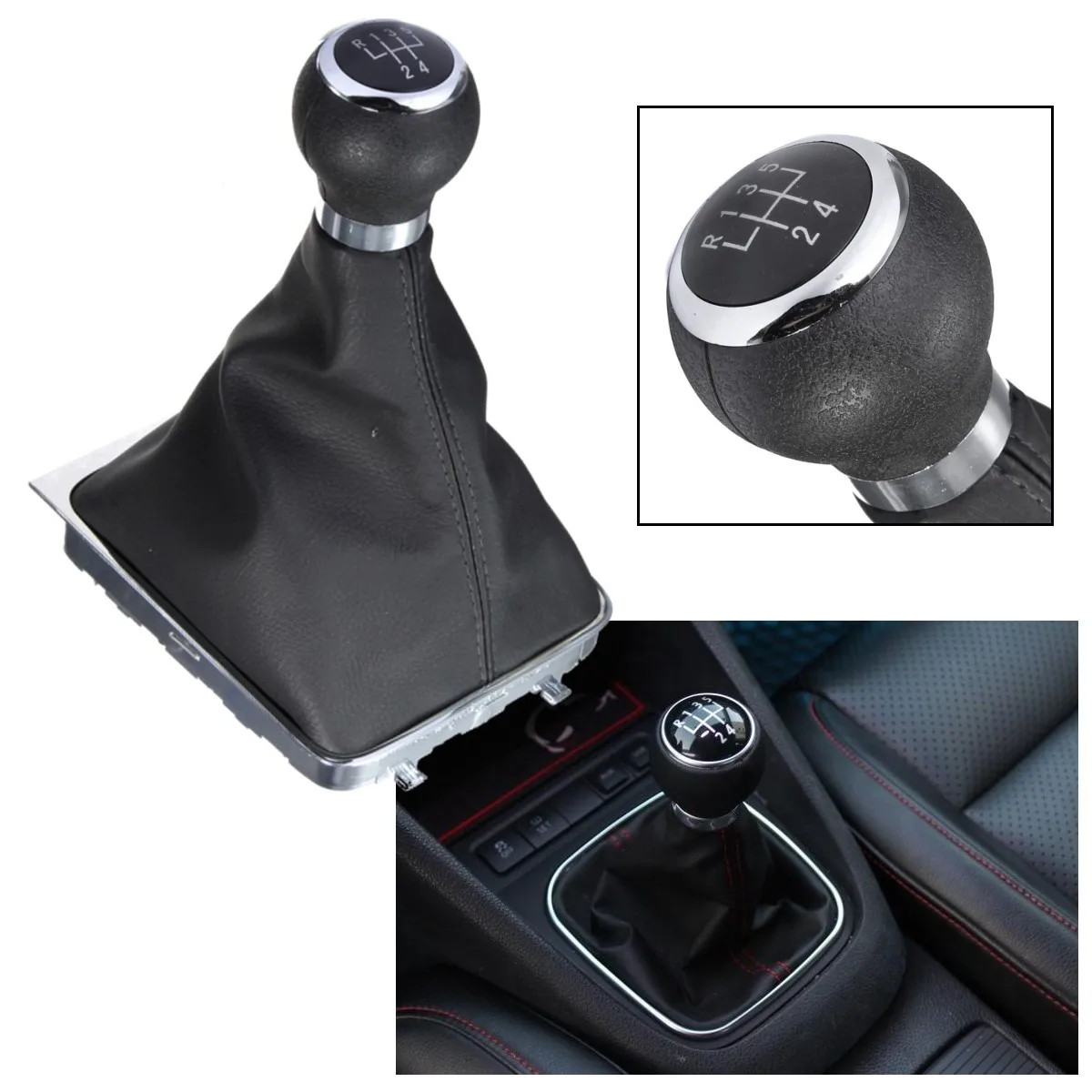 5 Speed Manual Gear Shift Knob Stick Gaiter Boot Cover for VW PASSAT B6 2005-2011 B7 2011-on CC 2009-on
5 Speed Manual Gear Shift Knob Stick Gaiter Boot Cover for VW PASSAT B6 2005-2011 B7 2011-on CC 2009-on