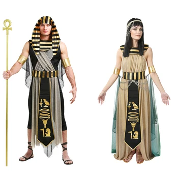 Ancient Egyptian Pharaoh Costume for Men Adult Women Halloween Sexy Cleopatra Queen Cosplay Female Carnival Fancy Dress Outfit
Ancient Egyptian Pharaoh Costume for Men Adult Women Halloween Sexy Cleopatra Queen Cosplay Female Carnival Fancy Dress Outfit