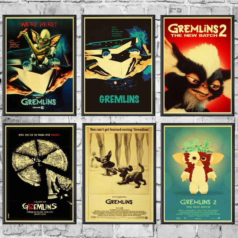 Movie Film Gremlins Retro Poster Prints High Quality Wall Stickers For Living Room Home Decoration
Movie Film Gremlins Retro Poster Prints High Quality Wall Stickers For Living Room Home Decoration
