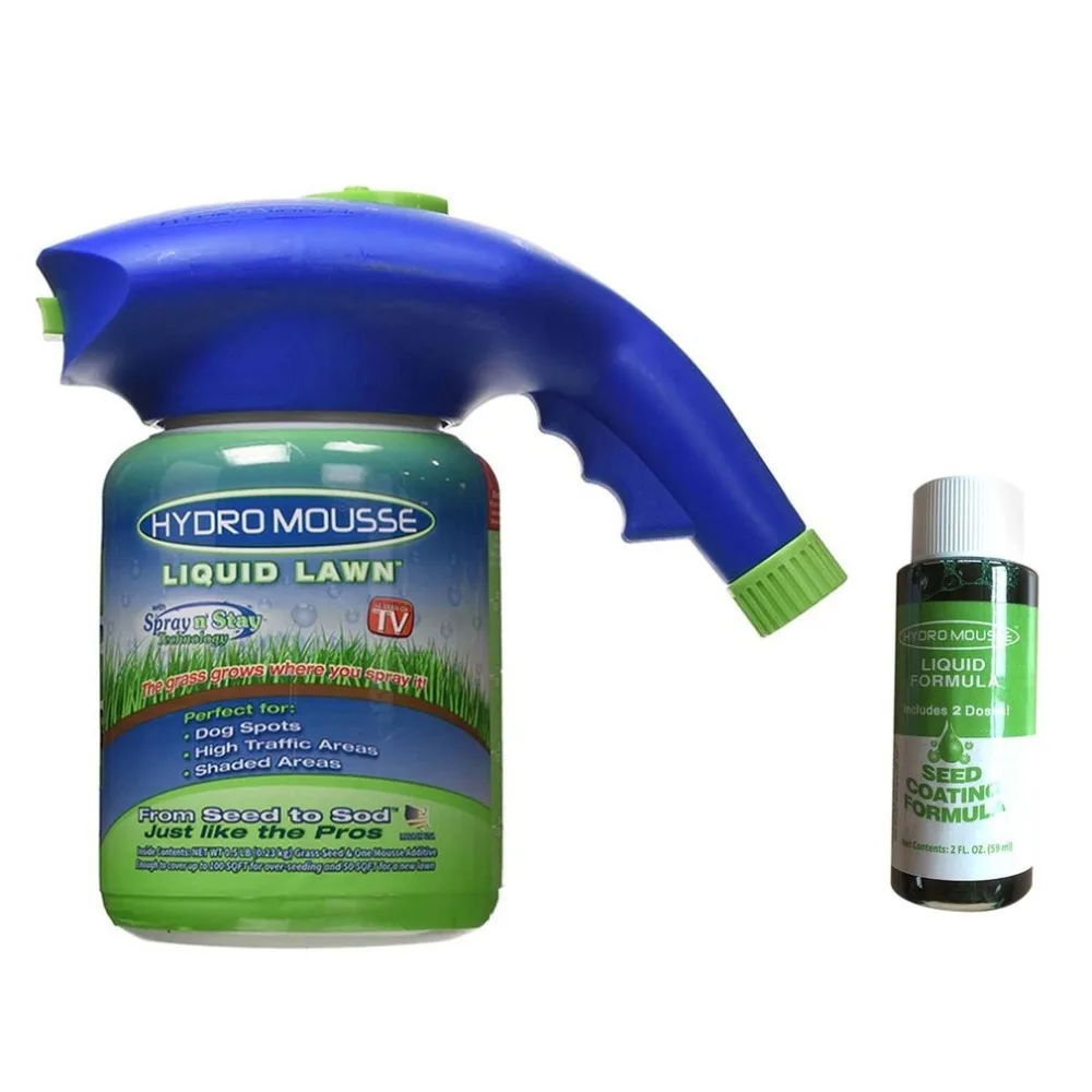 1 pc Hydro Mousse Spray Gun Liquid Lawn Seed Sprinkler Plastic Watering Can Quick And Easy Spray Pot Drop Shipping
1 pc Hydro Mousse Spray Gun Liquid Lawn Seed Sprinkler Plastic Watering Can Quick And Easy Spray Pot Drop Shipping