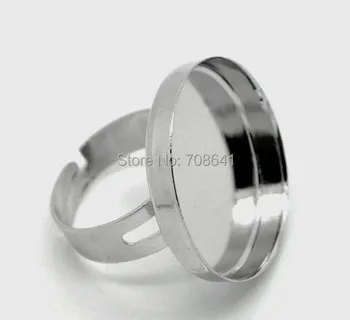 Blank Ring Bases with Round Deep Wall Bezel Tray Cabochons Adjustable Rings Settings DIY Jewelry Findings Rhodium tone Plated
Blank Ring Bases with Round Deep Wall Bezel Tray Cabochons Adjustable Rings Settings DIY Jewelry Findings Rhodium tone Plated