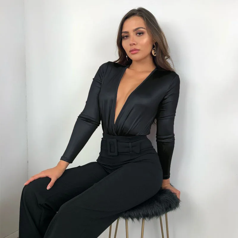 Bodysuit Women Body Mujer Women Sexy Rompers womens jumpsuits Deep V-neck Long Sleeve Bodysuits bodycon overalls
Bodysuit Women Body Mujer Women Sexy Rompers womens jumpsuits Deep V-neck Long Sleeve Bodysuits bodycon overalls