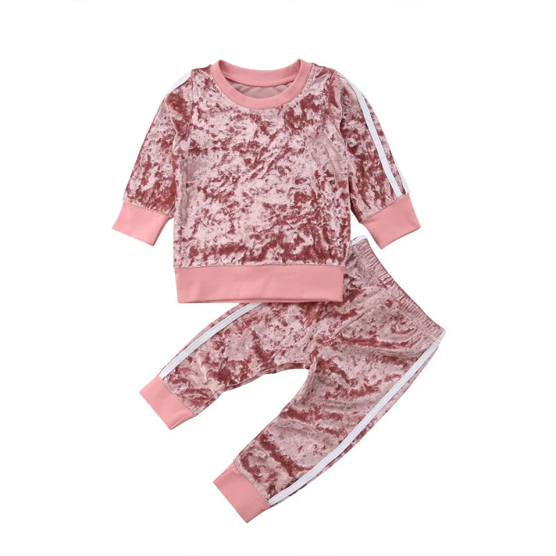 Kids Baby Boys Girls Clothes Stripe Velvet Suit Tops Long Sleeve Warm Pants 2pcs Autumn Spring Outfits Set Girl 1-6T
Kids Baby Boys Girls Clothes Stripe Velvet Suit Tops Long Sleeve Warm Pants 2pcs Autumn Spring Outfits Set Girl 1-6T