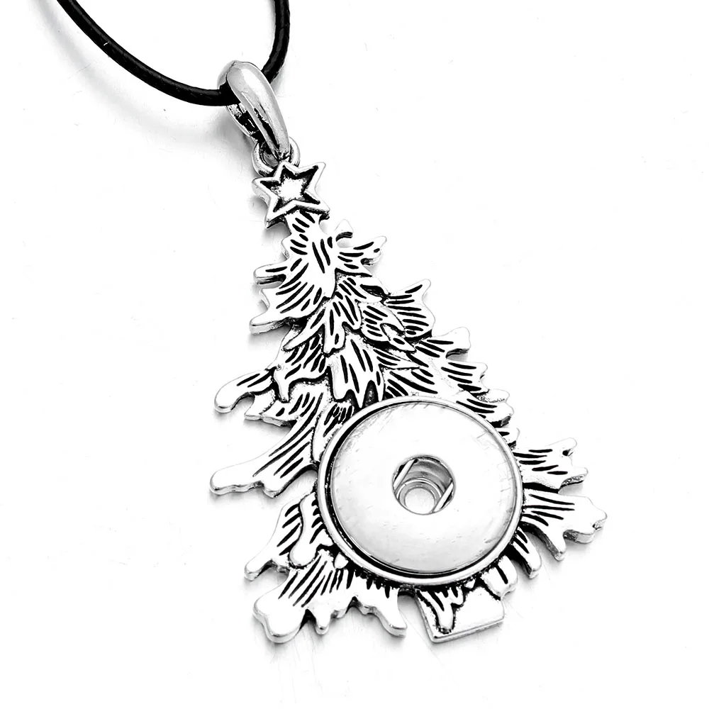 Wholesale Snap Jewelry 18mm Women's Christmas Tree Snap Pendant Necklaces With Leather Chain DIY Jewelry Gift For Women
Wholesale Snap Jewelry 18mm Women's Christmas Tree Snap Pendant Necklaces With Leather Chain DIY Jewelry Gift For Women