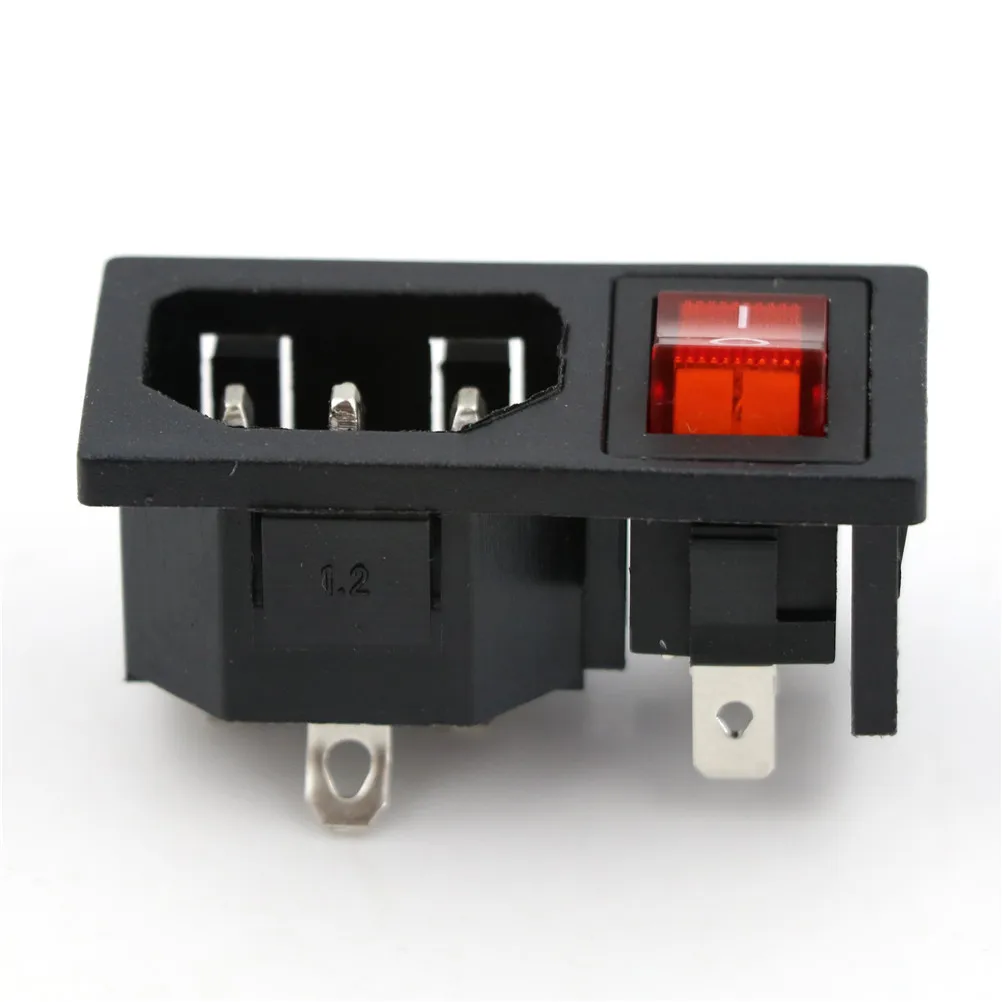 AC 10A 250V 3Pin Red Rocker Switch Fused IEC 320 C14 Inlet Power Socket Fuse Switch Connector Plug Connector high quality 
AC 10A 250V 3Pin Red Rocker Switch Fused IEC 320 C14 Inlet Power Socket Fuse Switch Connector Plug Connector high quality